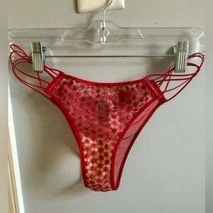 Victoria's Secret Red Lace Panties, size S